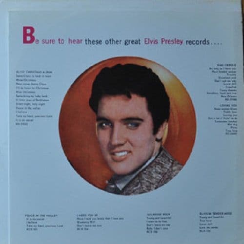 ELVIS PRESLEY Elvis Golden Records Vinyl Record LP RCA Red Seal 1959